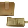 Billetera en Cuero Adita Snake Oro