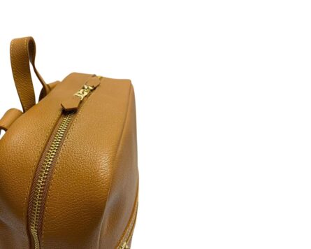 Morral en cuero Sixta Miel - Imagen 7