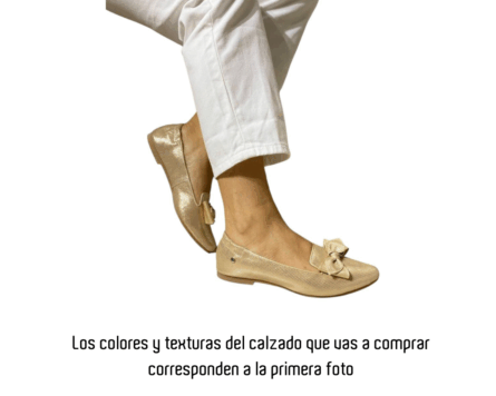 Baleta en Cuero Aladino Golosina Oro - Imagen 11
