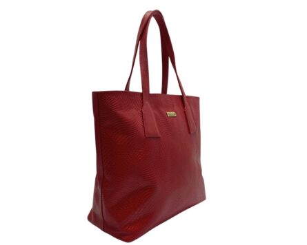 Bolso en Cuero Rosi Geco Rojo - Imagen 3