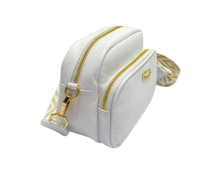Alternative view of Bolso en Cuero Manos Libres Boni Blanco geco