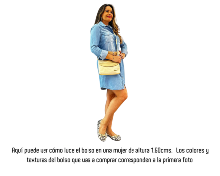 Alternative view of Bolso Manos Libres en Cuero Donatella Taupé