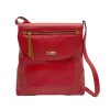 Bolso en cuero Manos Libres Esperanza Geco Rojo