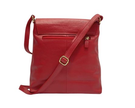 Bolso en cuero Manos Libres Esperanza Geco Rojo - Imagen 3