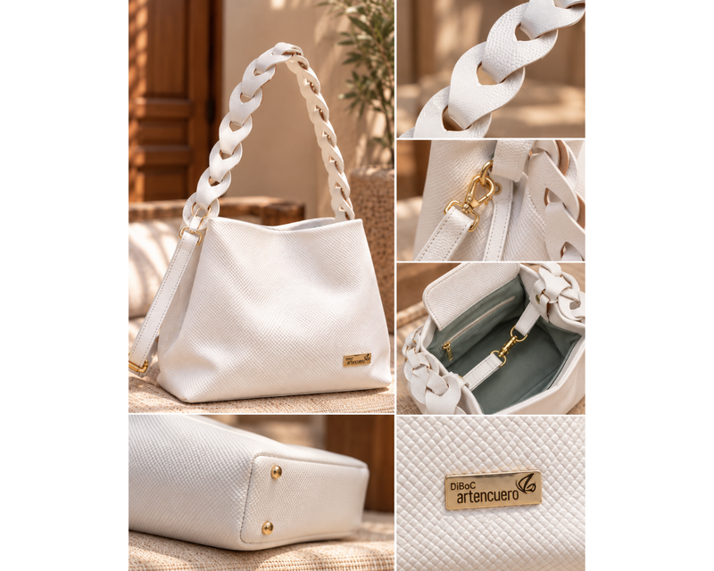 Bolso en Cuero Marcela Blanco - Imagen 8