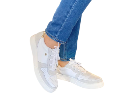 Tenis en Cuero Xiomy Blanco - Imagen 10