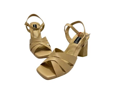 Sandalias en Cuero Ceci Taupé - Imagen 4