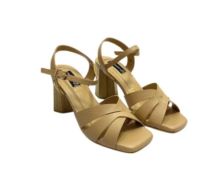 Sandalias en Cuero Ceci Taupé - Imagen 5