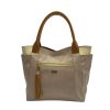 Bolso en cuero Flora Geco Taupé x Miel y Talco