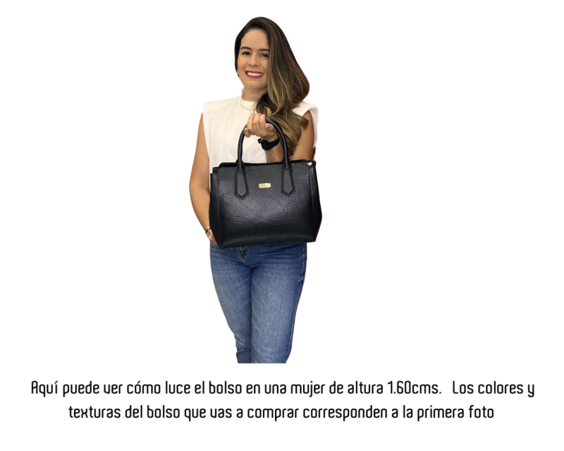 Alternative view of Bolso en cuero Duna Geco Rojo