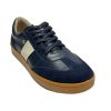 Tenis en Cuero Milka Azul Suela Miel
