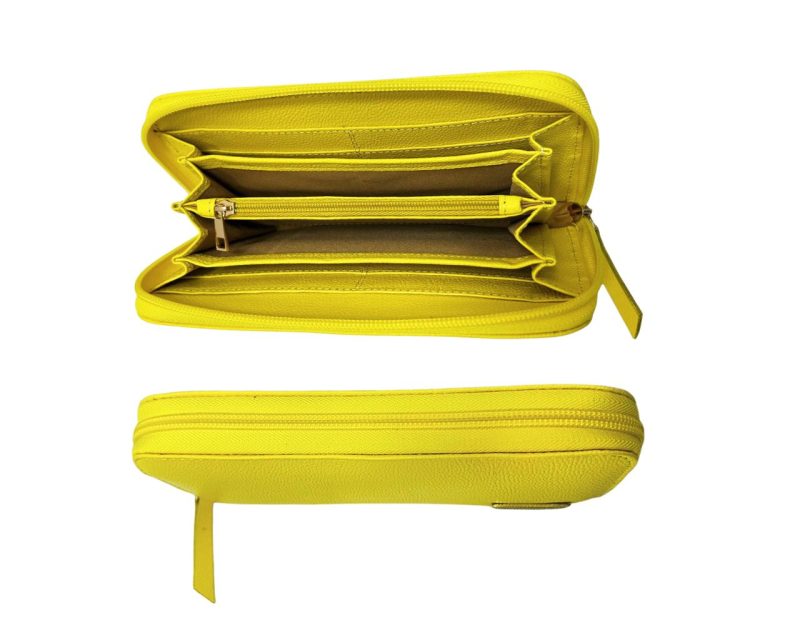 Alternative view of Billetera en Cuero Paulina Golosina Amarillo Intenso