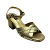 Sandalias en cuero Adri Oro Champaña