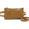 Bolso Riñonera en Cuero Alexa Snake Miel
