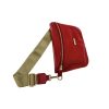 Riñonera en cuero Alice Geco Rojo Reata Beige