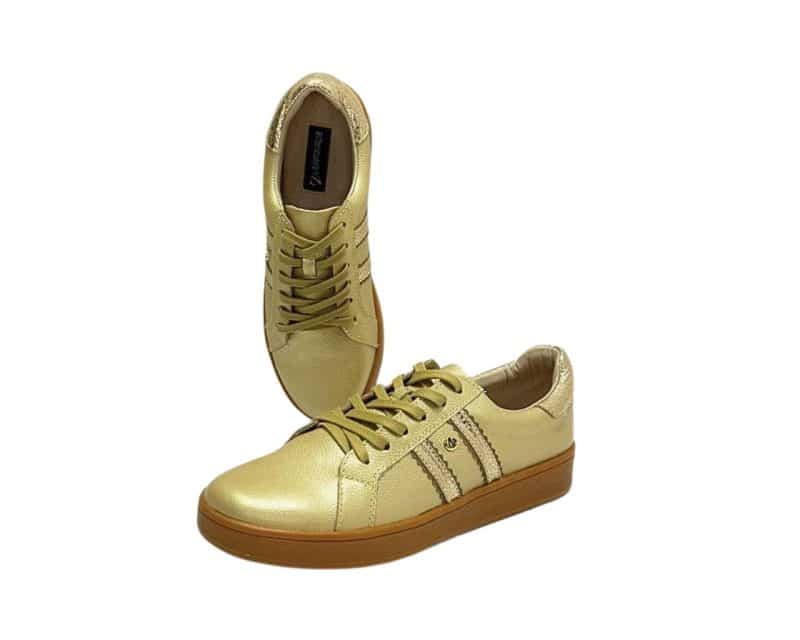 Tenis en Cuero Ava Oro - Imagen 5