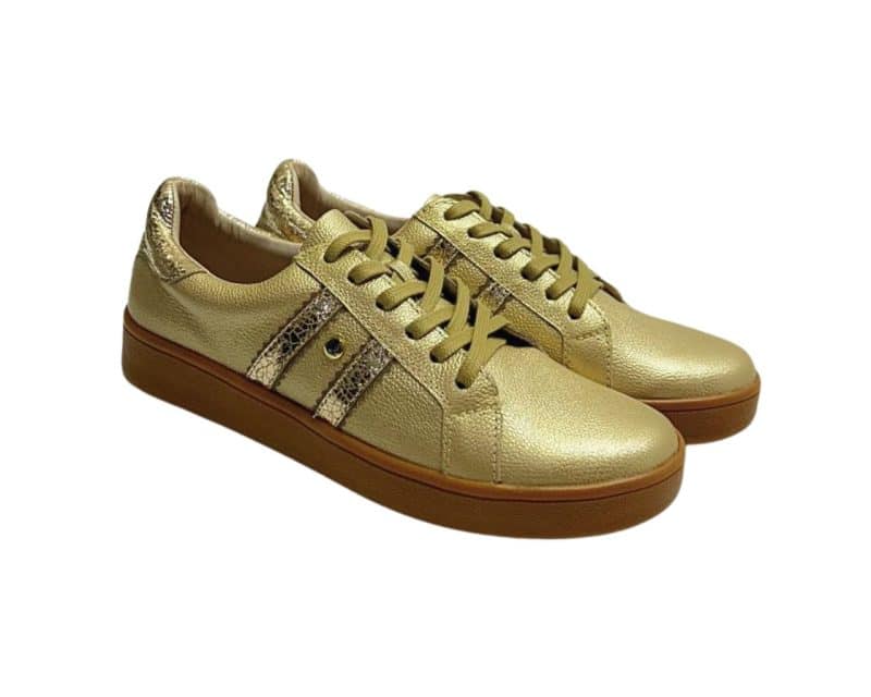 Tenis en Cuero Ava Oro - Imagen 7