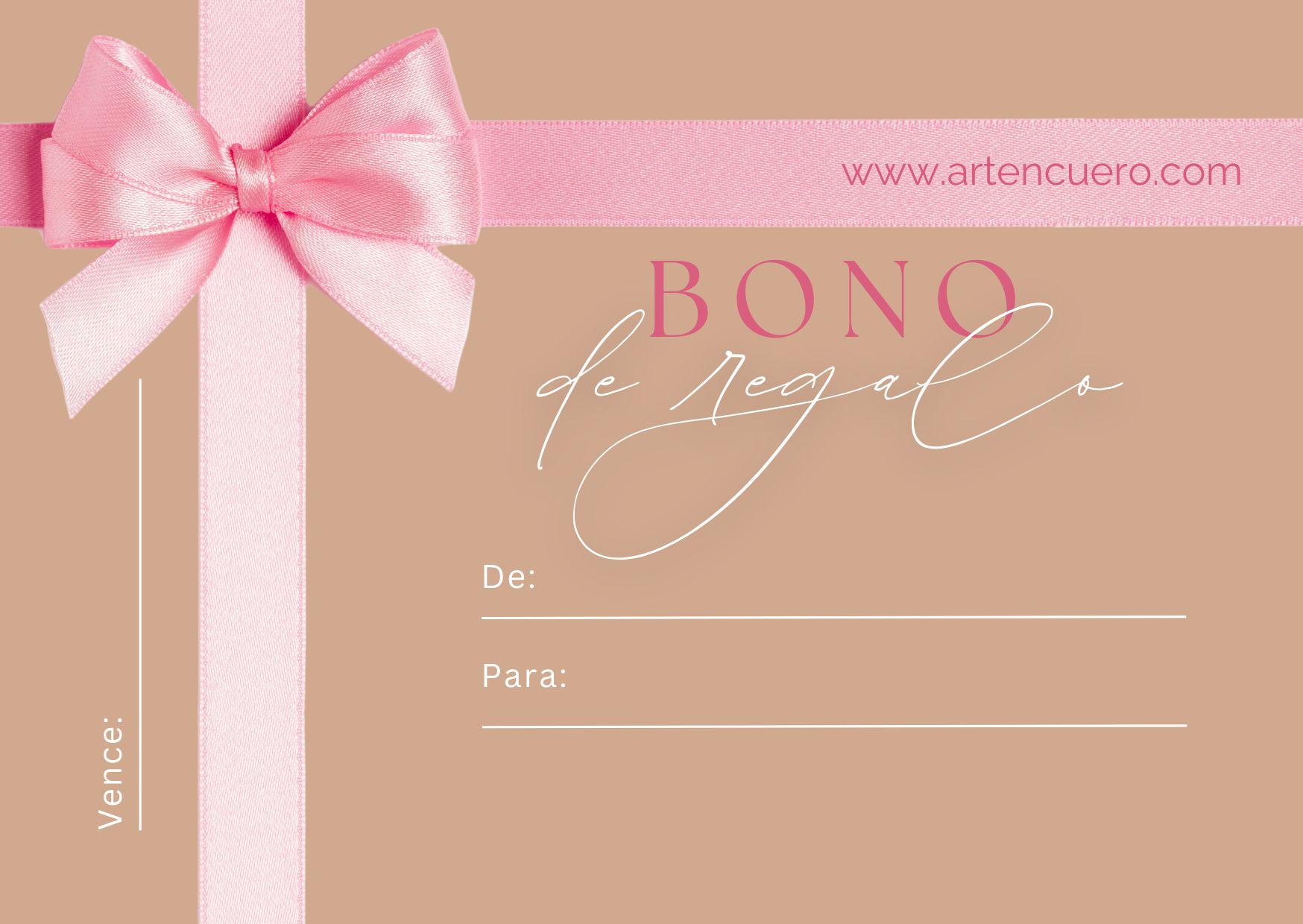 Bono regalo Artencuero (Gift card)