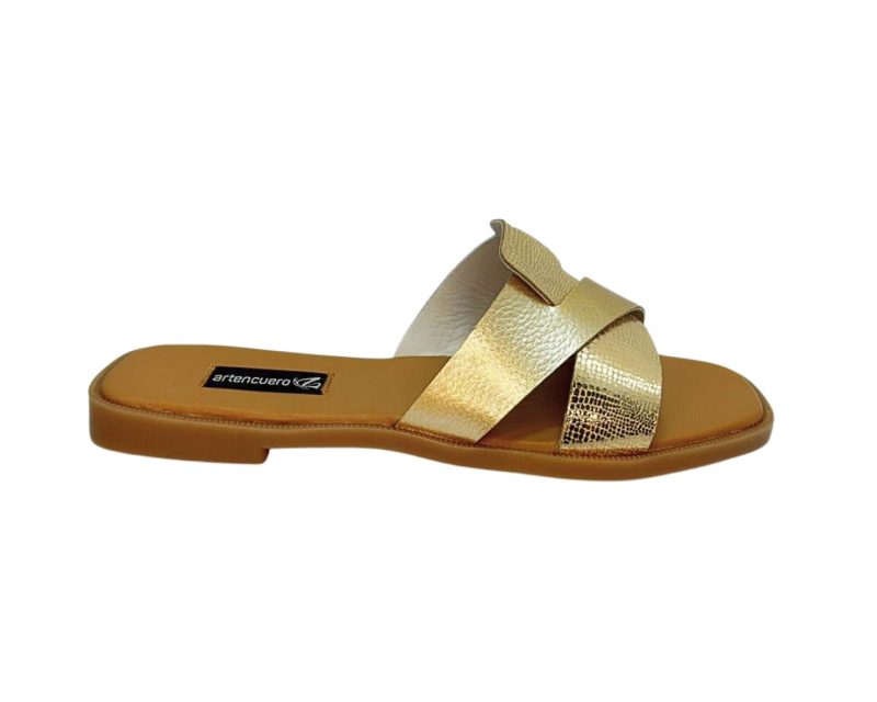 Sandalia Plana Flippa Oro - Imagen 3