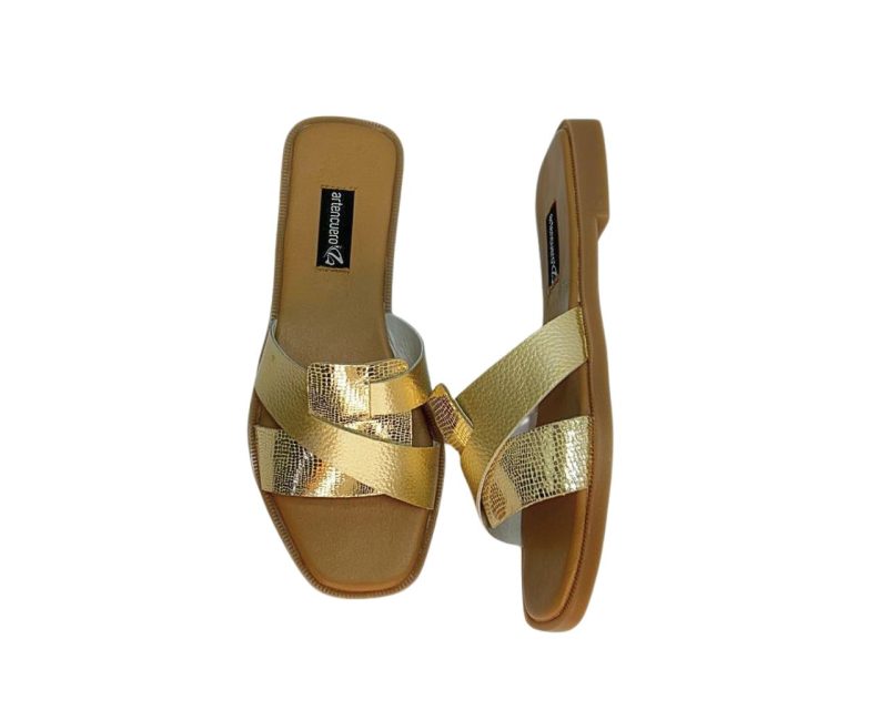 Sandalia Plana Flippa Oro - Imagen 4
