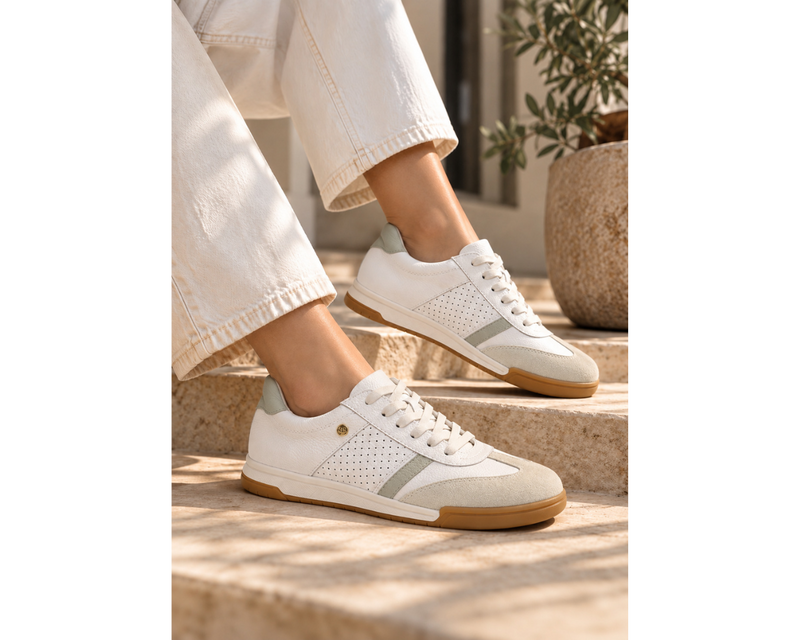 Alternative view of Tenis en Cuero Maleja Blanco