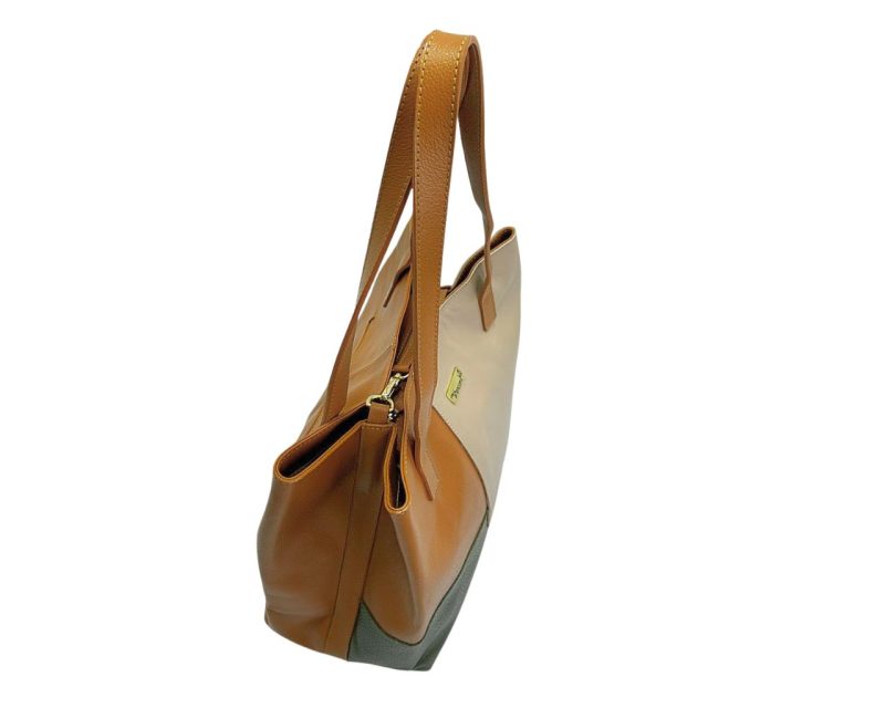 Bolso en Cuero Petra 4 tonos base miel - Imagen 5