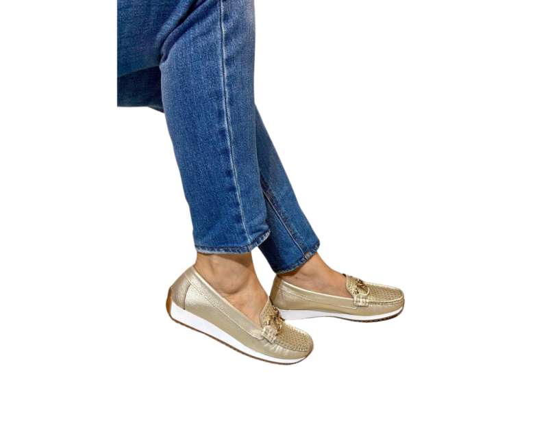 Mocasines Sabrina Talype Oro - Imagen 8