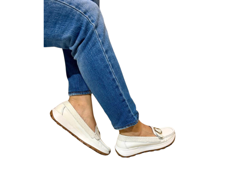 Mocasines Sabrina Corazón Talco - Imagen 8
