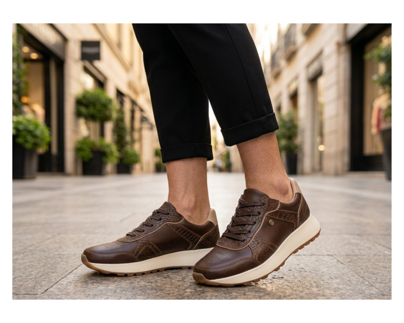 Tenis en cuero