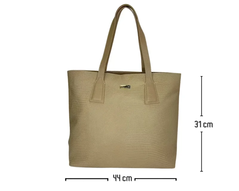 Bolso en Cuero Rosi Armadillo Capuchino - Imagen 10